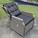 AVH-Collectie Ibiza dining stoel verstelbaar grijs wicker AVH-Collectie Ibiza dining stoel verstelbaar grijs wicker
