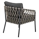 AVH-Collectie Amalfi low dining tuinstoel antraciet zand rope AVH-Collectie Amalfi low dining tuinstoel antraciet zand rope