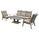 AVH-Collectie Barolo New York stoel bank dining loungeset 4 delig verstelbaar latte