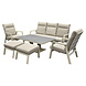 AVH-Collectie Barolo New York stoel bank dining loungeset 6 delig verstelbaar latte