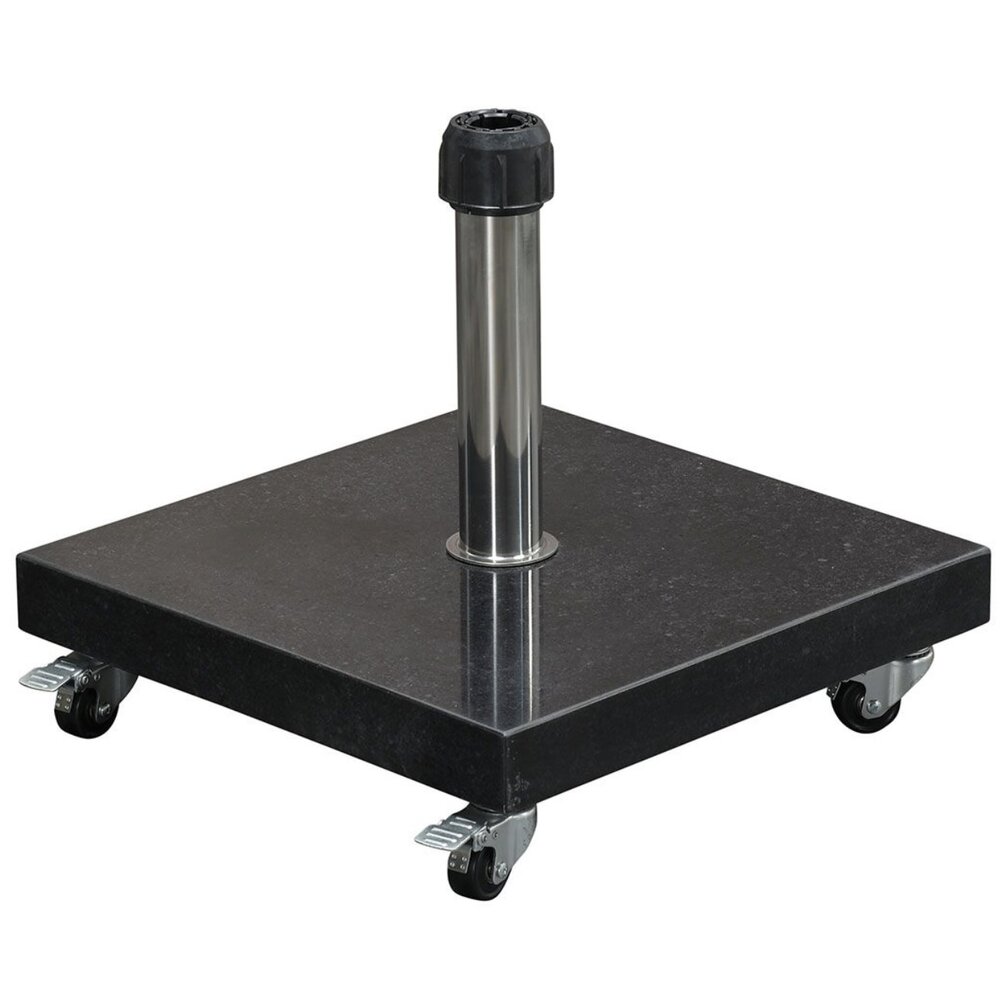 AVH-Collectie AVH parasolvoet 40 kg met 4 wielen donker zwart graniet AVH-Collectie AVH parasolvoet 40 kg met 4 wielen donker zwart graniet