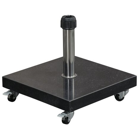 AVH-Collectie AVH parasolvoet 40 kg met 4 wielen donker zwart graniet AVH-Collectie AVH parasolvoet 40 kg met 4 wielen donker zwart graniet