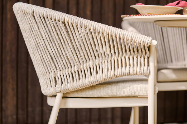 SUNS Suns Santorini dining tuinstoel rope camel sand SUNS Suns Santorini dining tuinstoel rope camel sand