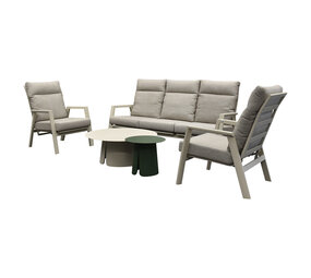 AVH-Collectie Barolo stoel bank loungeset 5 delig verstelbaar latte AVH-Collectie Barolo stoel bank loungeset 5 delig verstelbaar latte