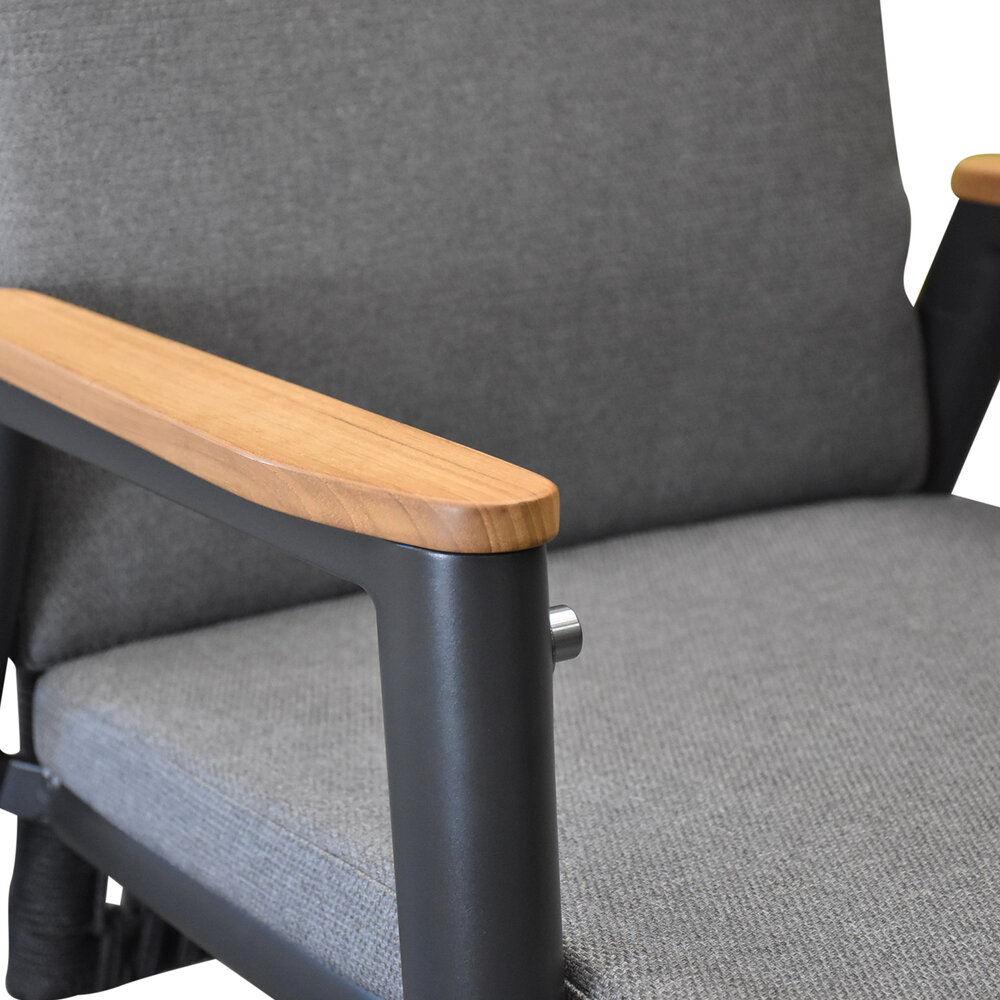 AVH-Collectie Estella dining tuinstoel verstelbaar rope aluminium antraciet AVH-Collectie Estella dining tuinstoel verstelbaar rope aluminium antraciet