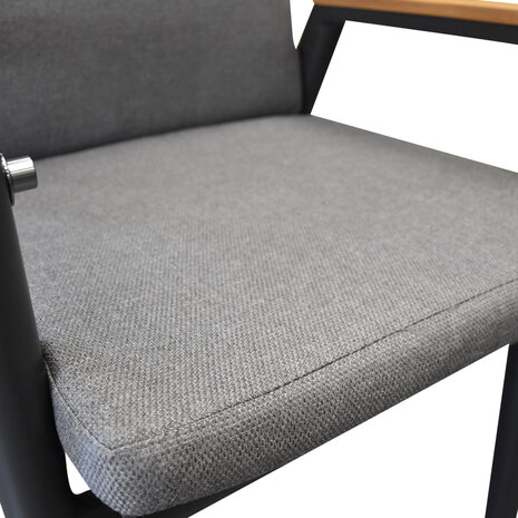 AVH-Collectie Estella dining tuinstoel verstelbaar rope aluminium antraciet AVH-Collectie Estella dining tuinstoel verstelbaar rope aluminium antraciet