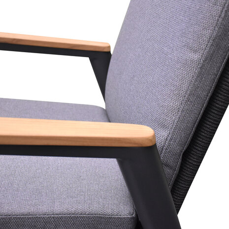 AVH-Collectie Estella dining tuinstoel verstelbaar rope aluminium antraciet AVH-Collectie Estella dining tuinstoel verstelbaar rope aluminium antraciet