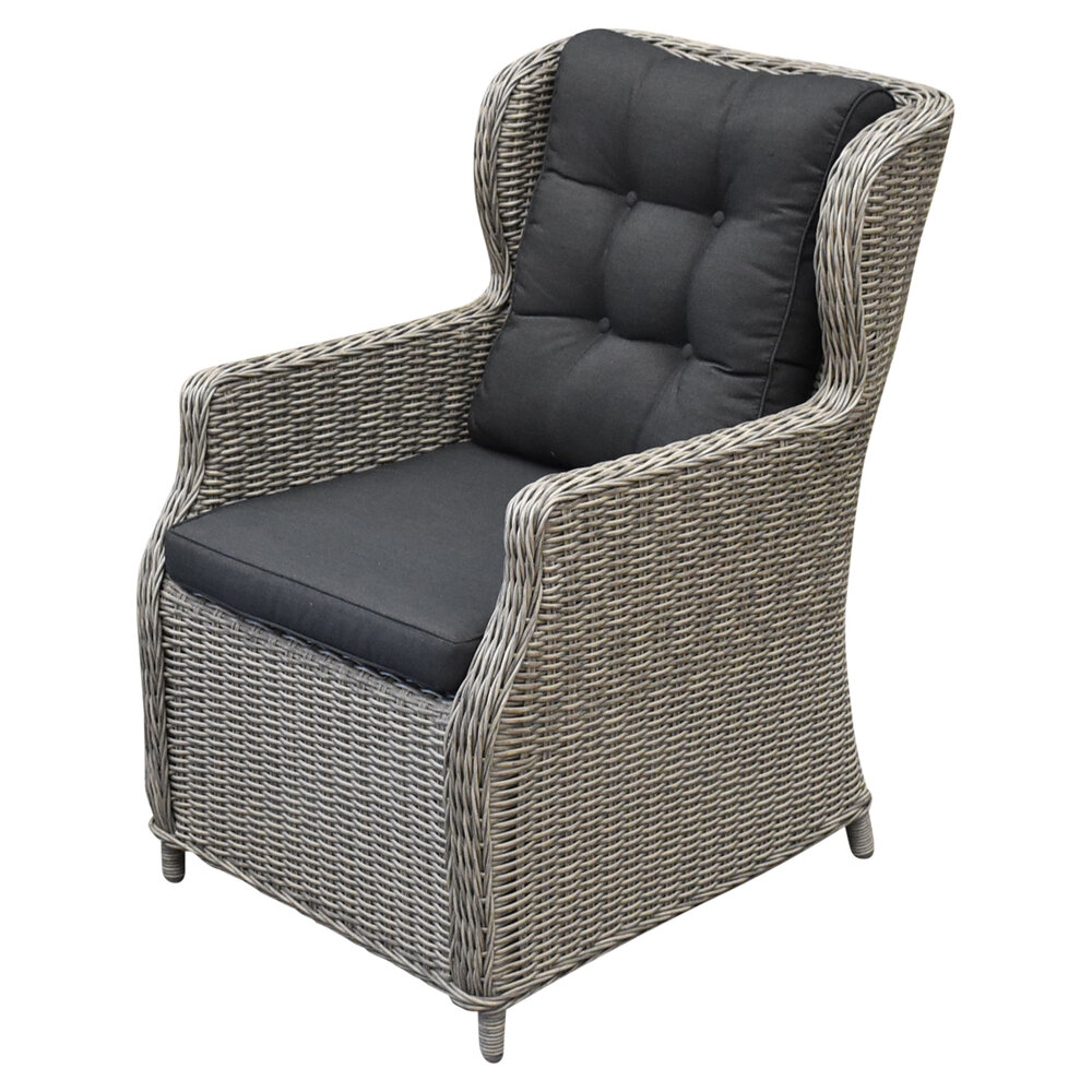 AVH-Collectie Ibiza dining tuinstoel grijs wicker AVH-Collectie Ibiza dining tuinstoel grijs wicker