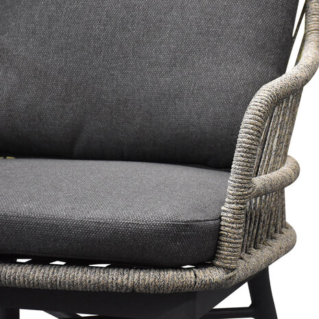AVH-Collectie Catania dining tuinstoel rope zand antraciet aluminium AVH-Collectie Catania dining tuinstoel rope zand antraciet aluminium