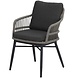 AVH-Collectie Catania dining tuinstoel rope zand antraciet aluminium AVH-Collectie Catania dining tuinstoel rope zand antraciet aluminium