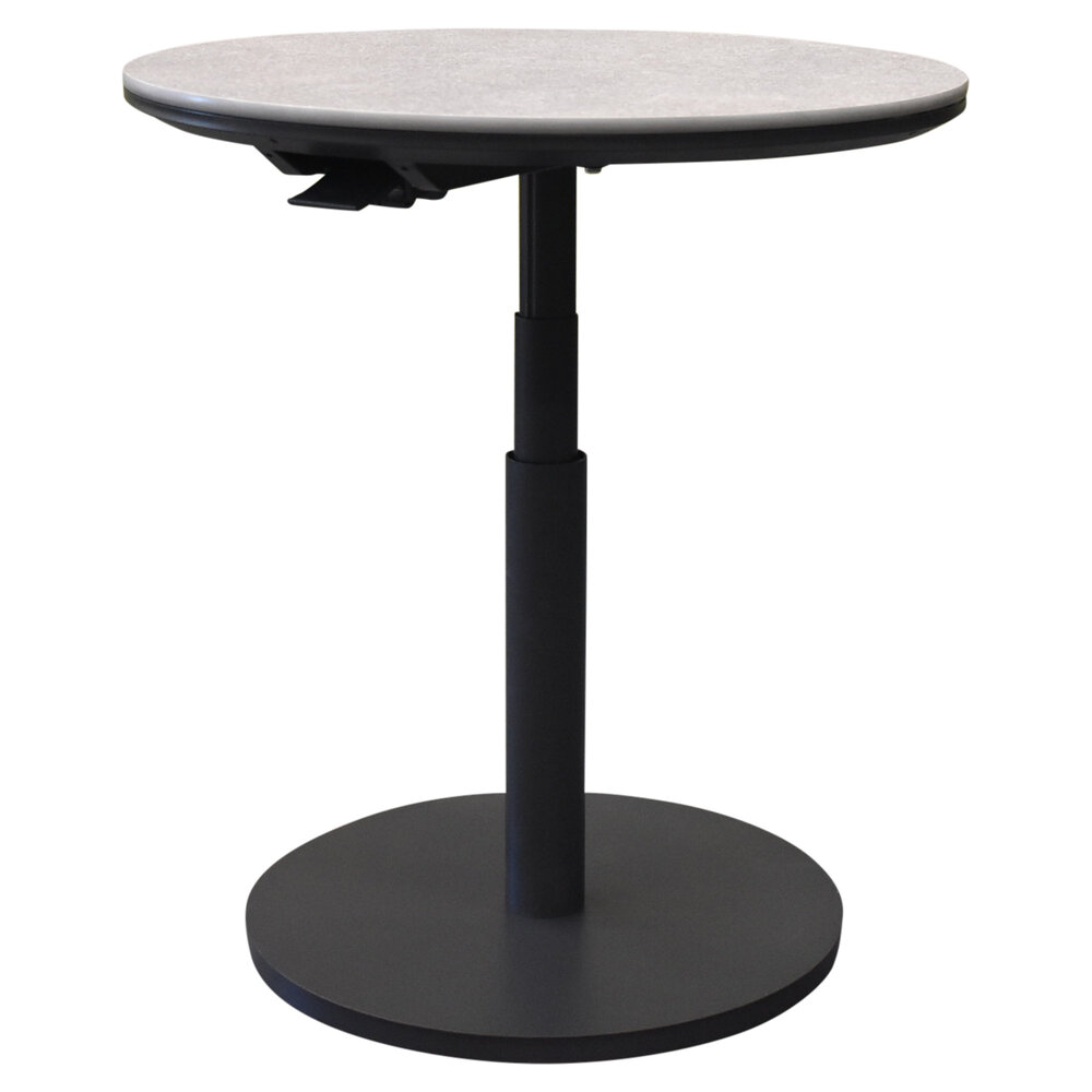 AVH-Collectie San Sebastian bijzettafel 59xH45-65 cm rond aluminium sintered stone antraciet