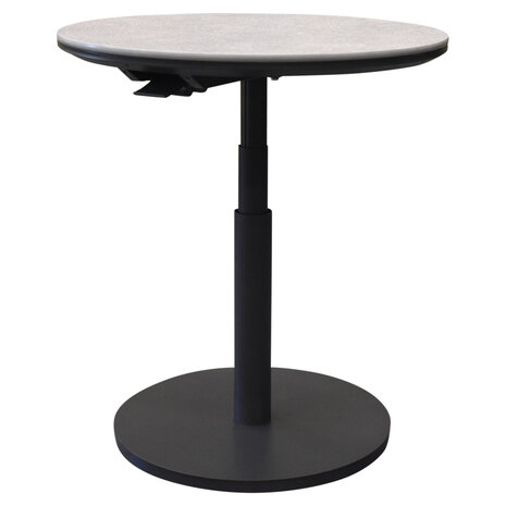 AVH-Collectie San Sebastian bijzettafel 59xH45-65 cm rond aluminium sintered stone antraciet