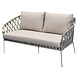 AVH-Collectie Monte Rosa stoel bank loungeset 4 delig bruin zand AVH-Collectie Monte Rosa stoel bank loungeset 4 delig bruin zand