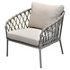 AVH-Collectie Monte Rosa stoel bank loungeset 4 delig bruin zand AVH-Collectie Monte Rosa stoel bank loungeset 4 delig bruin zand