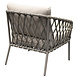 AVH-Collectie Monte Rosa stoel bank loungeset 4 delig bruin zand AVH-Collectie Monte Rosa stoel bank loungeset 4 delig bruin zand