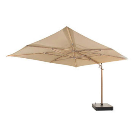 4 Seasons Outdoor Finca zweefparasol 400x300 cm houtlook frame sand 4 Seasons Outdoor