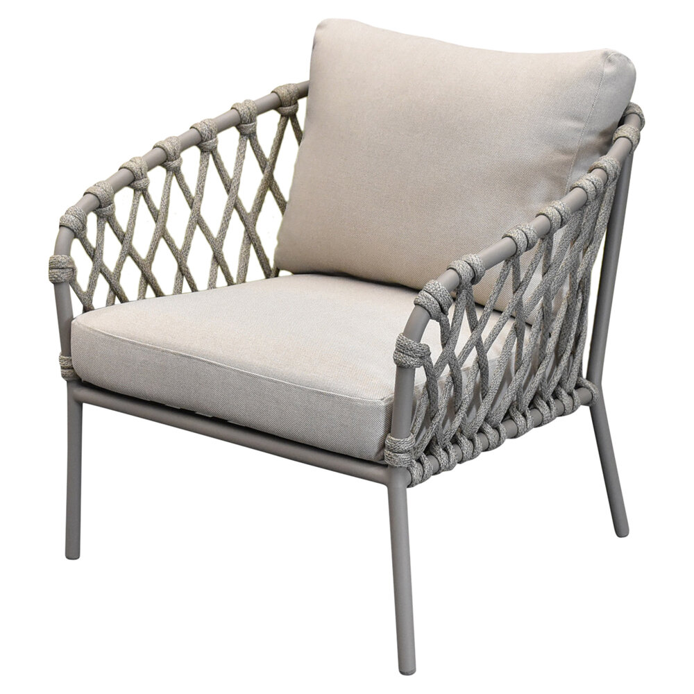 AVH-Collectie Monte Rosa lounge tuinstoel naturel bruin rope AVH-Collectie Monte Rosa lounge tuinstoel naturel bruin rope