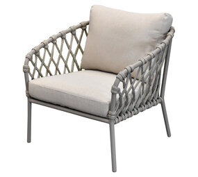 AVH-Collectie Monte Rosa lounge tuinstoel naturel bruin rope AVH-Collectie Monte Rosa lounge tuinstoel naturel bruin rope