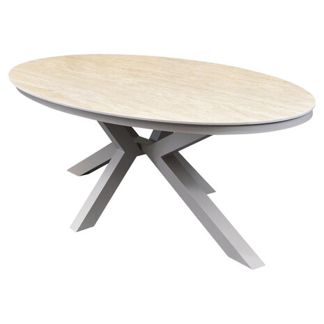 AVH-Collectie Talitha dining tuintafel 220x114xH75 cm ovaal latte sintered stone blad AVH-Collectie Talitha dining tuintafel 220x114xH75 cm ovaal latte sintered stone blad