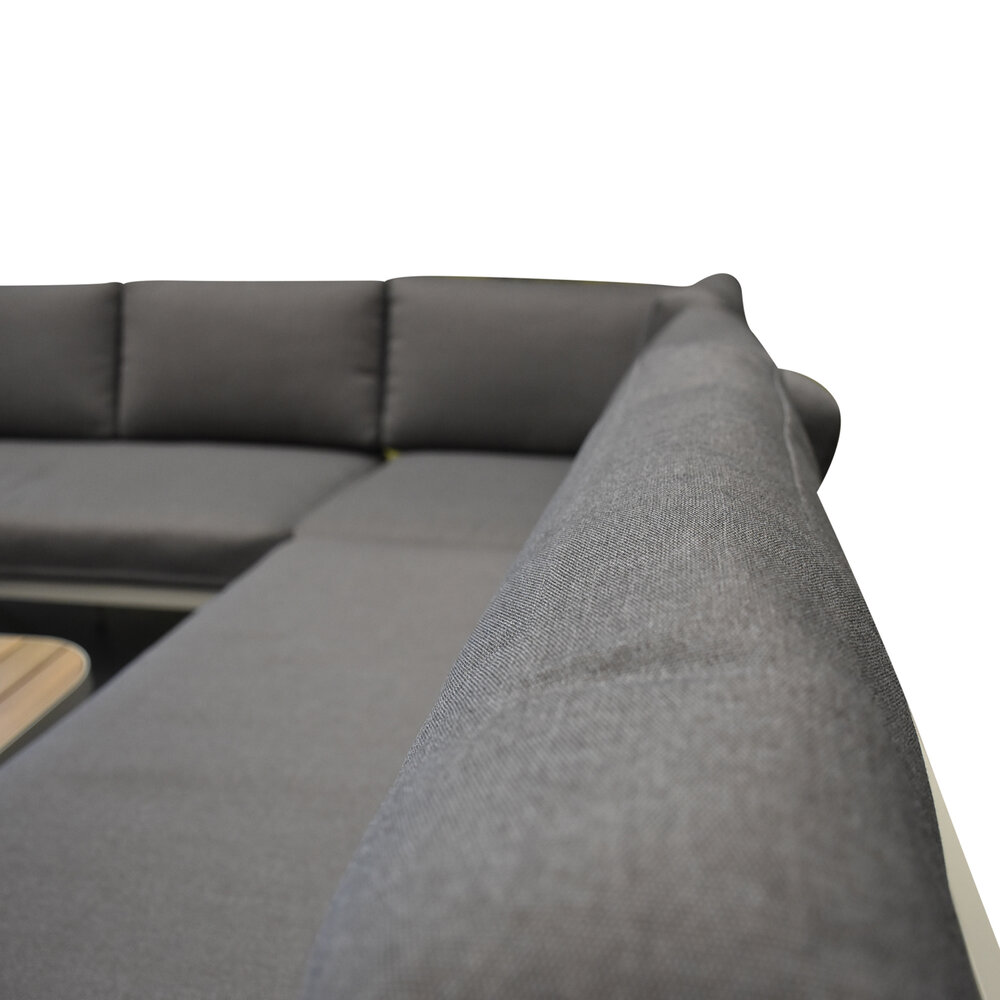 AVH-Collectie Amore platform hoek loungeset 2 delig latte zand aluminium AVH-Collectie Amore platform hoek loungeset 2 delig latte zand aluminium