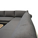 AVH-Collectie Amore platform hoek loungeset 2 delig latte zand aluminium AVH-Collectie Amore platform hoek loungeset 2 delig latte zand aluminium