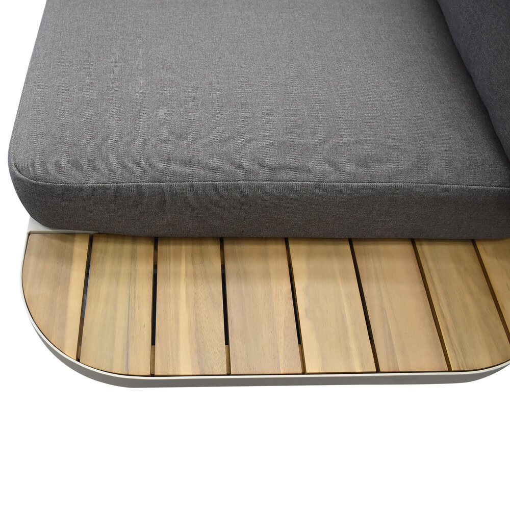 AVH-Collectie Amore platform hoek loungeset 3 delig latte zand aluminium AVH-Collectie Amore platform hoek loungeset 3 delig latte zand aluminium