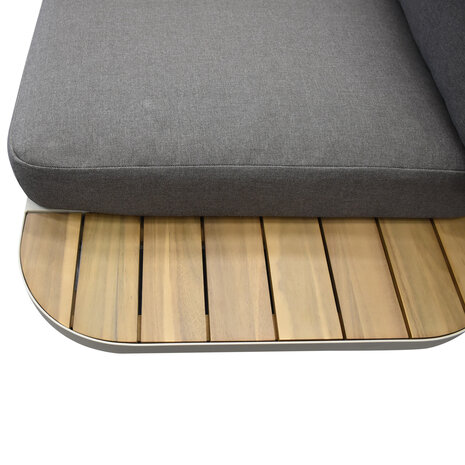 AVH-Collectie Amore platform hoek loungeset 2 delig latte zand aluminium AVH-Collectie Amore platform hoek loungeset 2 delig latte zand aluminium