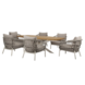 AVH-Collectie Arezzo Lido low dining tuinset 240x100xH69 cm 7 delig sand AVH-Collectie Arezzo Lido low dining tuinset 240x100xH69 cm 7 delig sand