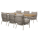 AVH-Collectie Arezzo Lido low dining tuinset 240x100xH69 cm 7 delig sand AVH-Collectie Arezzo Lido low dining tuinset 240x100xH69 cm 7 delig sand