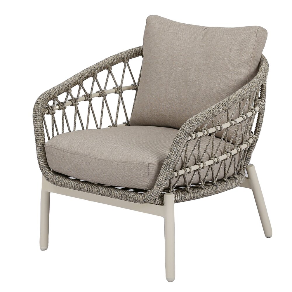 AVH-Collectie Arezzo Lido low dining tuinset 240x110xH69 cm 7 delig sand AVH-Collectie Arezzo Lido low dining tuinset 240x110xH69 cm 7 delig sand