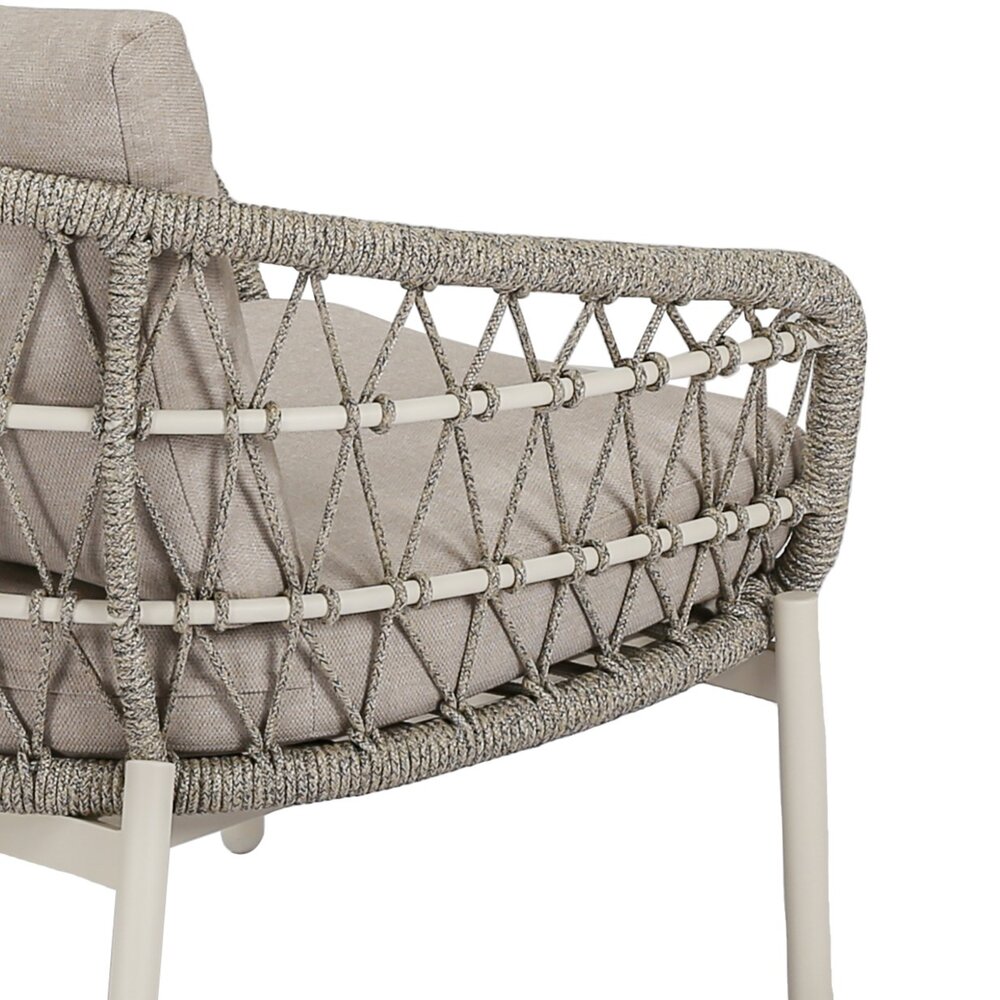 AVH-Collectie Arezzo Lido low dining tuinset 240x110xH69 cm 7 delig sand AVH-Collectie Arezzo Lido low dining tuinset 240x110xH69 cm 7 delig sand