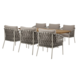 AVH-Collectie Amalfi Lido low dining tuinset 240x100xH69 cm 7 delig sand AVH-Collectie Amalfi Lido low dining tuinset 240x100xH69 cm 7 delig sand