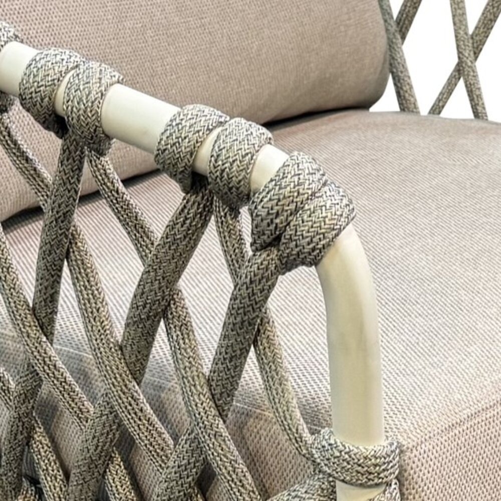 AVH-Collectie Amalfi Lido low dining tuinset 240x110xH69 cm 7 delig sand AVH-Collectie Amalfi Lido low dining tuinset 240x110xH69 cm 7 delig sand