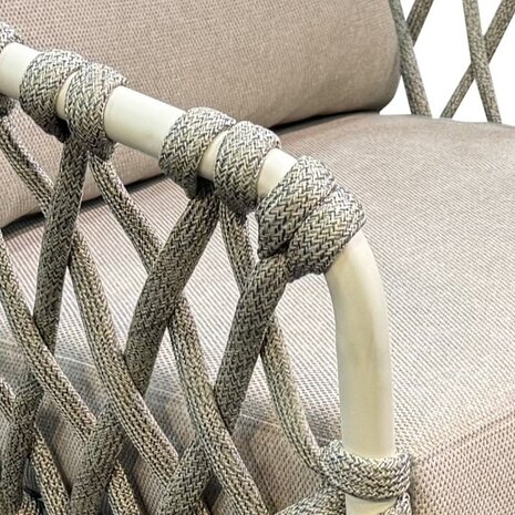 AVH-Collectie Amalfi Lido low dining tuinset 240x110xH69 cm 7 delig sand AVH-Collectie Amalfi Lido low dining tuinset 240x110xH69 cm 7 delig sand