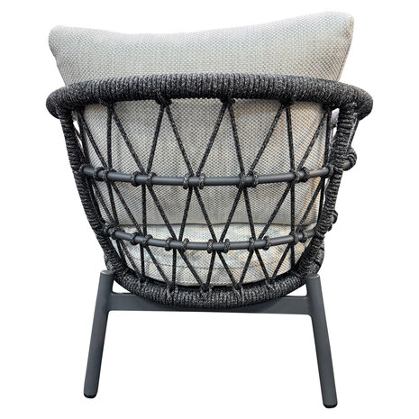 AVH-Collectie Arezzo San Francisco low dining tuinset 240x100xH69 cm 7 delig antraciet AVH-Collectie Arezzo San Francisco low dining tuinset 240x100xH69 cm 7 delig antraciet