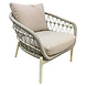 AVH-Collectie Arezzo Pasadena low dining tuinset 140xH69 cm 5 delig sand AVH-Collectie Arezzo Pasadena low dining tuinset 140xH69 cm 5 delig sand