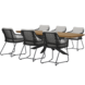 AVH-Collectie Taranto Lido dining tuinset 240x110xH75 cm 7 delig antraciet AVH-Collectie Taranto Lido dining tuinset 240x110xH75 cm 7 delig antraciet