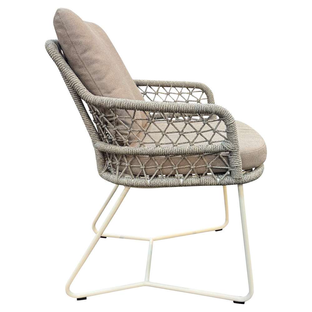 AVH-Collectie Taranto Lido dining tuinset 240x110xH75 cm 7 delig sand