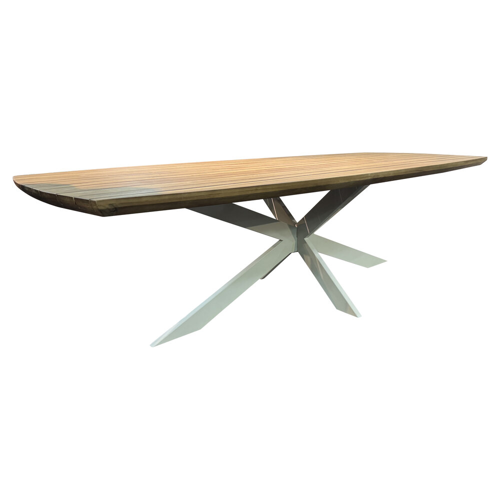 AVH-Collectie Taranto Lido dining tuinset 240x110xH75 cm 7 delig sand