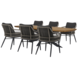 AVH-Collectie Catania Lido dining tuinset 240x100xH75 cm 7 delig antraciet AVH-Collectie Catania Lido dining tuinset 240x100xH75 cm 7 delig antraciet