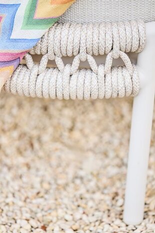 SUNS Suns Tosca hoek loungeset 3 delig camel sand rope SUNS Suns Tosca hoek loungeset 3 delig camel sand rope