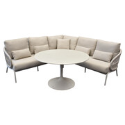 SUNS Suns Tosca hoek high lounge loungeset 4 delige camel sand rope