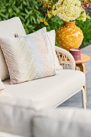 SUNS Suns Tosca hoek high lounge loungeset 4 delige camel sand rope