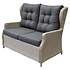 Ibiza 2-zits loungebank grijs wicker Ibiza 2-zits loungebank grijs wicker