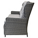 Ibiza premium 2-zits loungebank antraciet wicker Ibiza premium 2-zits loungebank antraciet wicker