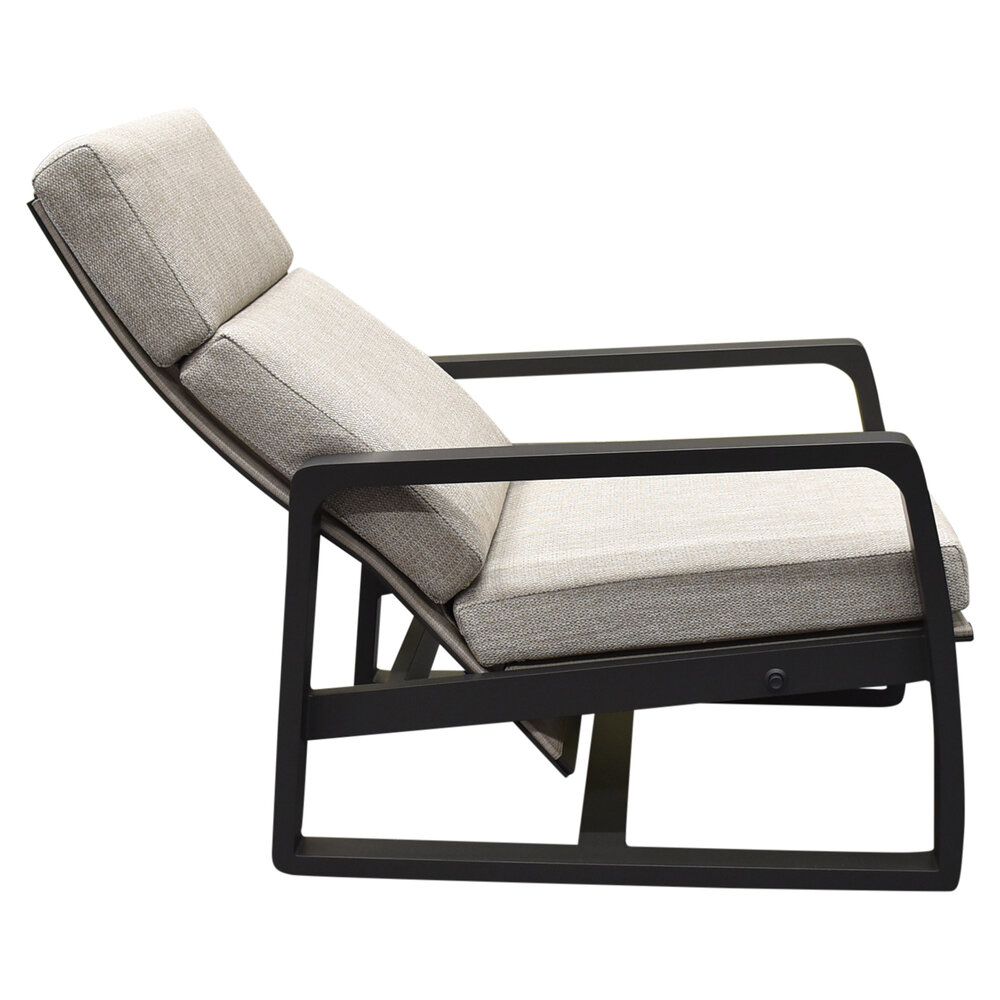 AVH-Collectie Angelo lounge tuinstoel verstelbaar antraciet AVH-Collectie Angelo lounge tuinstoel verstelbaar antraciet