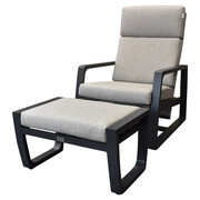 AVH-Collectie Angelo balkonset 2 delig antraciet verstelbaar