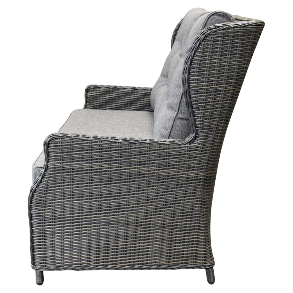 AVH-Collectie Ibiza premium stoel-bank loungeset 4-delig verstelbaar antraciet AVH-Collectie Ibiza premium stoel-bank loungeset 4-delig verstelbaar antraciet