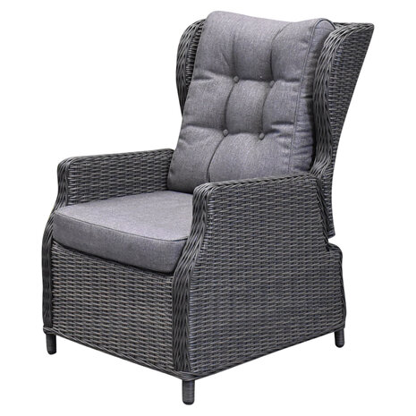 AVH-Collectie Ibiza premium stoel-bank loungeset 4-delig verstelbaar antraciet AVH-Collectie Ibiza premium stoel-bank loungeset 4-delig verstelbaar antraciet