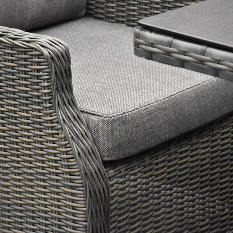 AVH-Collectie Ibiza premium stoel-bank loungeset 4-delig verstelbaar antraciet AVH-Collectie Ibiza premium stoel-bank loungeset 4-delig verstelbaar antraciet